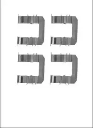 Комплектующие, колодки дискового тормоза MOTAQUIP купить