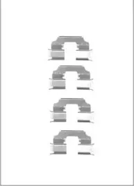 Комплектующие, колодки дискового тормоза MOTAQUIP купить