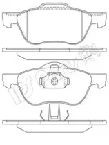 Комплект тормозных колодок, дисковый тормоз IPS Parts купить