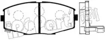 Комплект тормозных колодок, дисковый тормоз IPS Parts купить