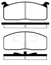 Комплект тормозных колодок, дисковый тормоз IPS Parts купить