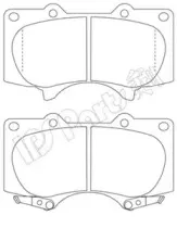 Комплект тормозных колодок, дисковый тормоз IPS Parts купить