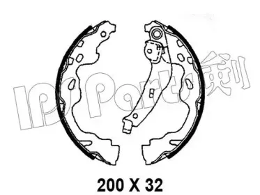 Тормозные колодки IPS Parts купить