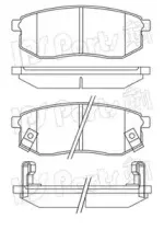 Комплект тормозных колодок, дисковый тормоз IPS Parts купить