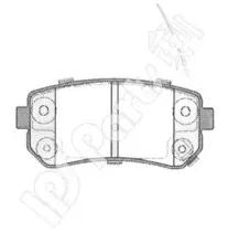Комплект тормозных колодок, дисковый тормоз IPS Parts купить