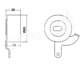 Устройство для натяжения ремня, ремень ГРМ IPS Parts купить