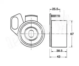 Устройство для натяжения ремня, ремень ГРМ IPS Parts купить