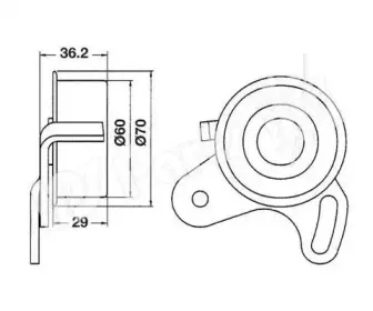 Устройство для натяжения ремня, ремень ГРМ IPS Parts купить