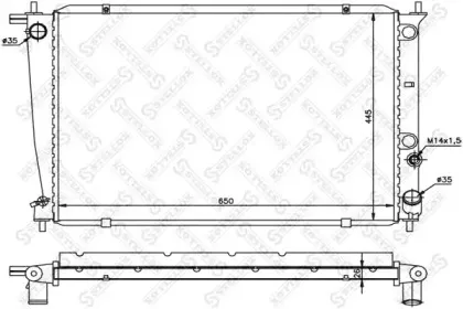 Радиатор, охлаждение двигателя STELLOX купить