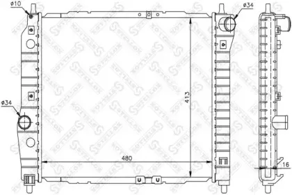 Радиатор, охлаждение двигателя STELLOX купить