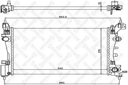 Радиатор, охлаждение двигателя STELLOX купить