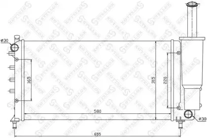 Радиатор, охлаждение двигателя STELLOX купить