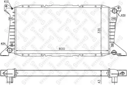Радиатор, охлаждение двигателя STELLOX купить
