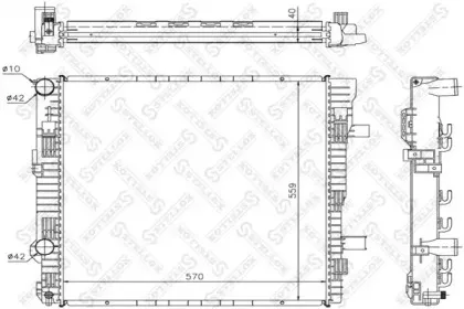 Радиатор, охлаждение двигателя STELLOX купить