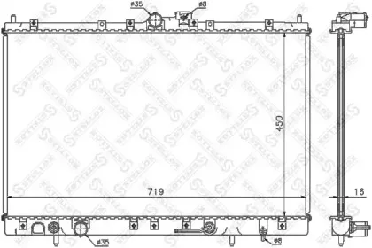Радиатор, охлаждение двигателя STELLOX купить
