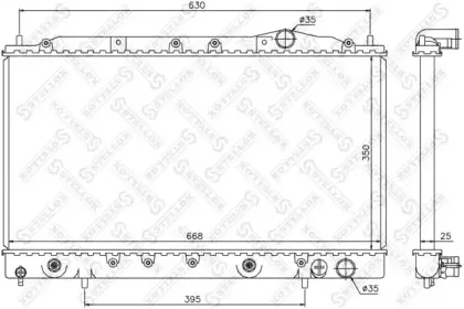 Радиатор, охлаждение двигателя STELLOX купить