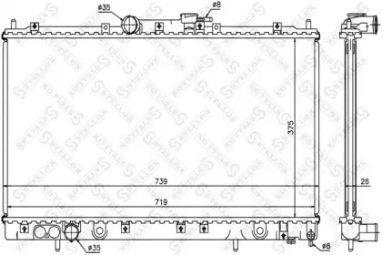 Радиатор, охлаждение двигателя STELLOX купить