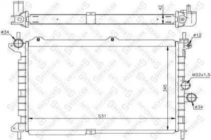 Радиатор, охлаждение двигателя STELLOX купить