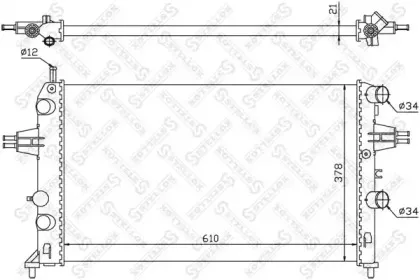 Радиатор, охлаждение двигателя STELLOX купить
