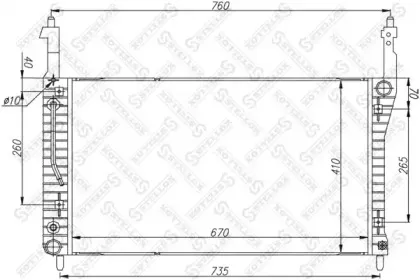 Радиатор, охлаждение двигателя STELLOX купить