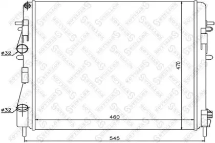 Радиатор, охлаждение двигателя STELLOX купить