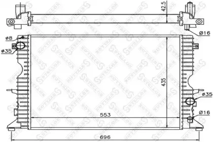 Радиатор, охлаждение двигателя STELLOX купить