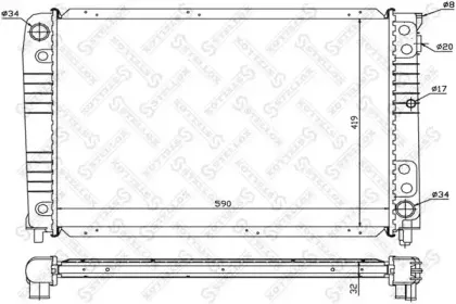 Радиатор, охлаждение двигателя STELLOX купить