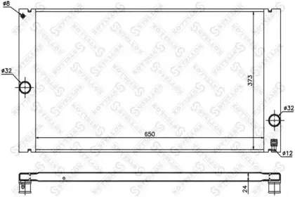 Радиатор, охлаждение двигателя STELLOX купить