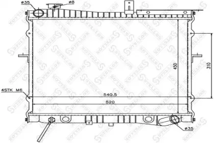 Радиатор, охлаждение двигателя STELLOX купить