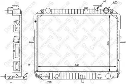 Радиатор, охлаждение двигателя STELLOX купить