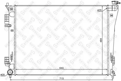 Радиатор, охлаждение двигателя STELLOX купить