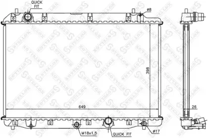 Радиатор, охлаждение двигателя STELLOX купить