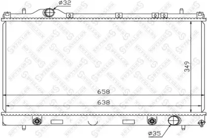 Радиатор, охлаждение двигателя STELLOX купить