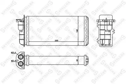 Теплообменник, отопление салона STELLOX купить