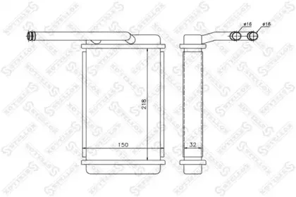 Теплообменник, отопление салона STELLOX купить
