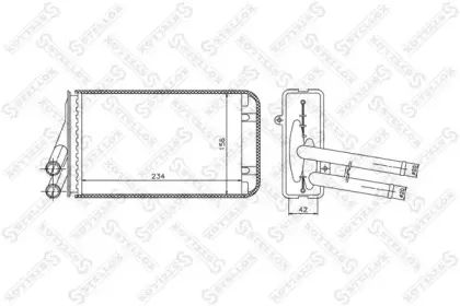 Теплообменник, отопление салона STELLOX купить