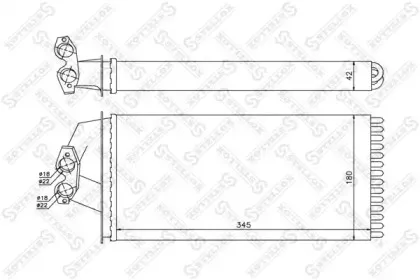 Теплообменник, отопление салона STELLOX купить