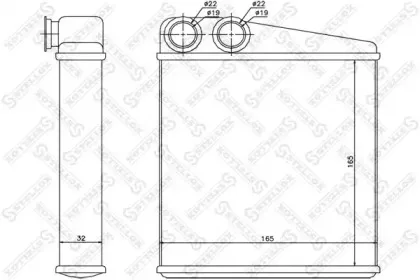 Теплообменник, отопление салона STELLOX купить