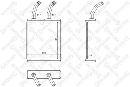 Теплообменник, отопление салона STELLOX купить