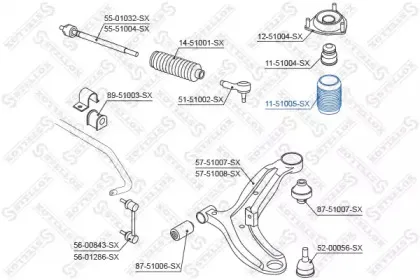 Защитный колпак / пыльник, амортизатор STELLOX купить