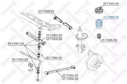 Защитный колпак / пыльник, амортизатор STELLOX купить