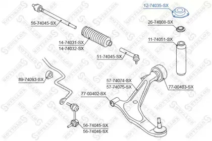 Опора стойки амортизатора STELLOX купить