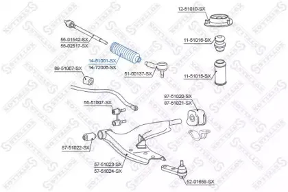 Пыльник, рулевое управление STELLOX купить