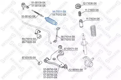 Пыльник, рулевое управление STELLOX купить