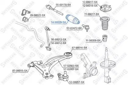 Пыльник, рулевое управление STELLOX купить