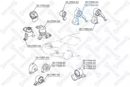 Подвеска, двигатель STELLOX купить