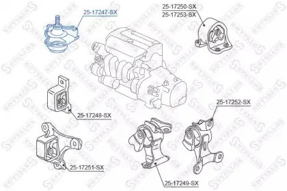 Подвеска, двигатель STELLOX купить