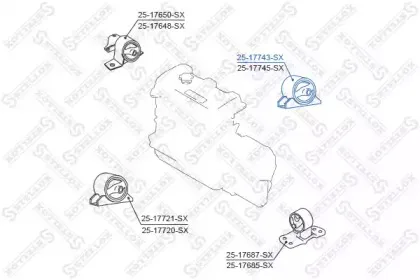 Подвеска, двигатель STELLOX купить