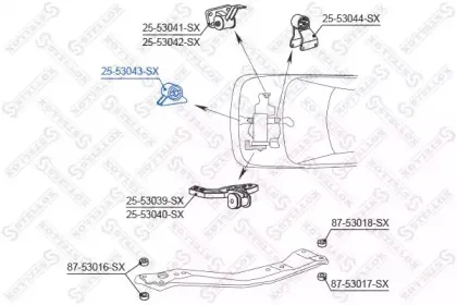 Подвеска, двигатель STELLOX купить