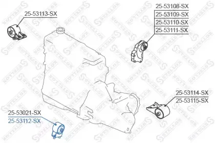 Подвеска, двигатель STELLOX купить